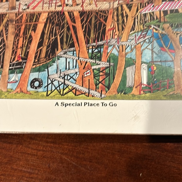 Bruce Johnson "A Special Place To Go" Print with Tree House, Pirate Ship, Castle - Picture 2 of 13